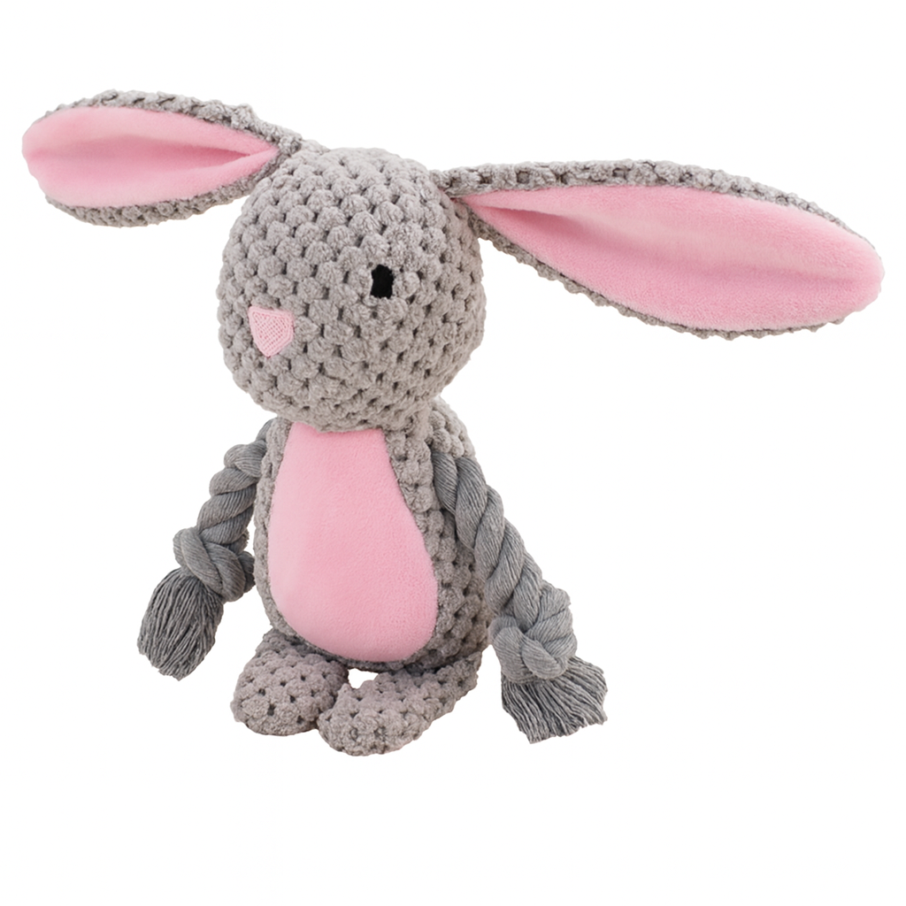 JUGUETE DE PELUCHE CHIRRIANTE CON CUERDA - Trokales