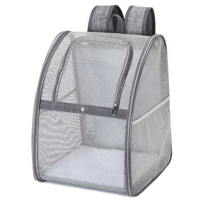 Mochila Transpirable de Malla para Perros y Gatos – Transporte Cómodo y Seguro - Trokales