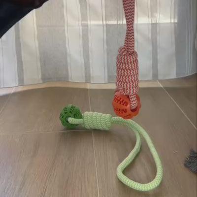 CUERDA DE ALGODON CON PELOTA