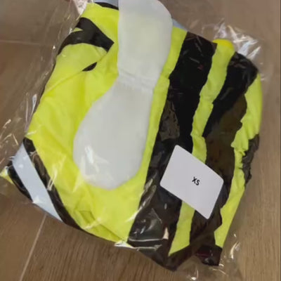 IMPERMEABLE ABEJA CON CAPUCHA PARA MASCOTAS